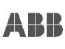 Logo der Firma ABB in grauer Schriftart auf weißem Hintergrund.